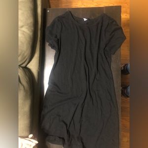 Old Navy Size Large Black T Shirt Dress